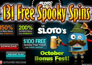 Get 131 Free Spins in the Spooky Halloween Promo