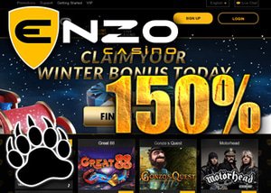 150% Match Bonus Enzo Casino