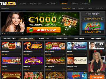 18Bet Casino Software Preview