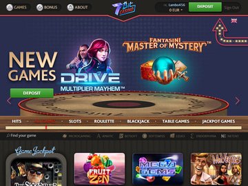 7bit Casino Homepage Preview