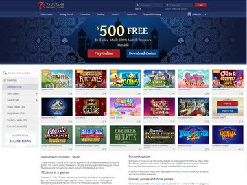 7Sultans Casino Homepage Preview