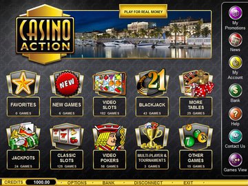 Action Casino Software Preview