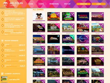 Arlequin Casino Software Preview