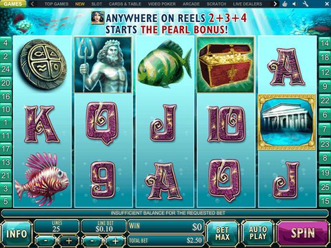 No Download Version of the Atlantis Queen Slot Machine