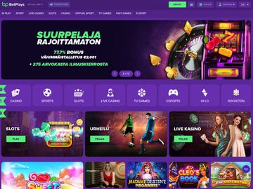 BetPlays Casino Homepage Preview