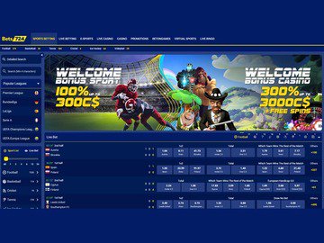 Bets724 Sportsbook Homepage Preview