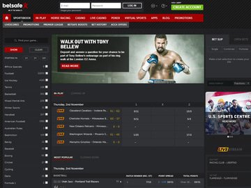 Betsafe Homepage Preview