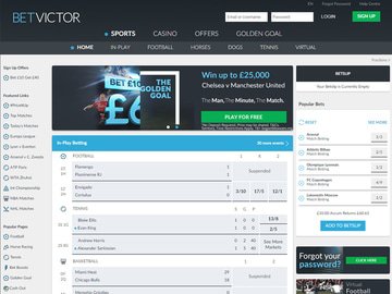 BetVictor Homepage Preview