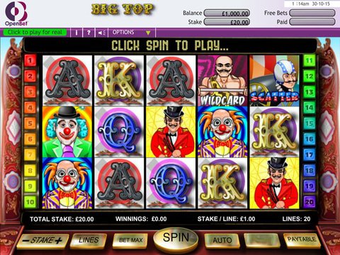 Play Big Top Extravaganza Slot Machine Free With No Download