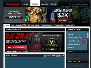 Bodog Casino Software Preview