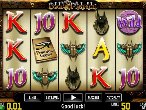 Book of Pharaon HD slot machine with no download