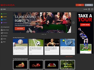 Bovada Homepage Preview