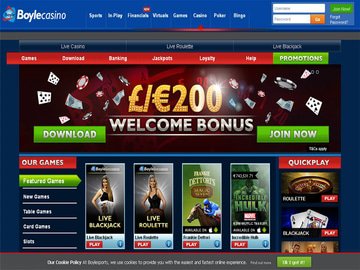 Boyle Casino Homepage Preview