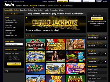 Bwin Casino Homepage Preview