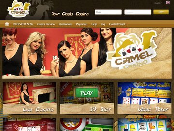 Camel Casino Homepage Preview