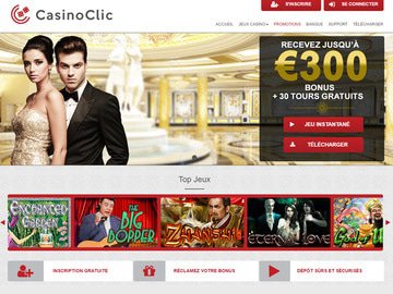 Casino Clic Homepage Preview