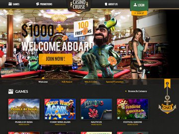 Casino Cruise Homepage Preview