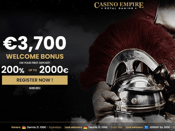 Casino Empire Homepage Preview