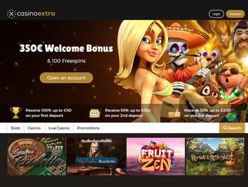 Casino Extra Homepage Preview