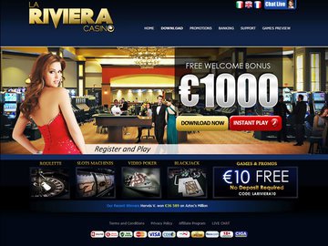 Casino La Riviera Homepage Preview