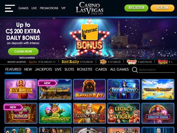 Casino Las Vegas Homepage Preview