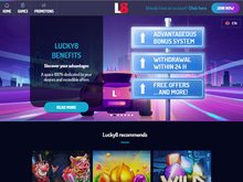 Casino Lucky8 Homepage Preview