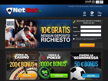 Casino NetBet Homepage Preview