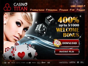 Casino Titan Homepage Preview