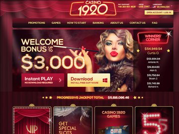 Casino1920 Homepage Preview