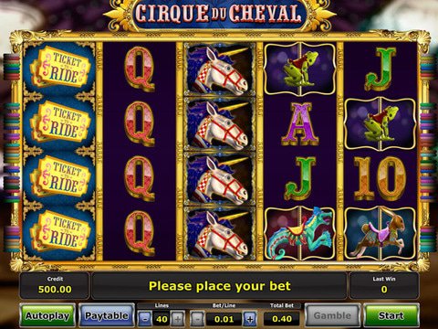  ИГРОВОЙ АВТОМАТ CIRQUE DU CHEVAL — ИГРАТЬ НА САЙТЕ ИГРОВОГО КЛУБА