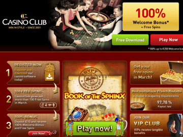 Club Casino Homepage Preview