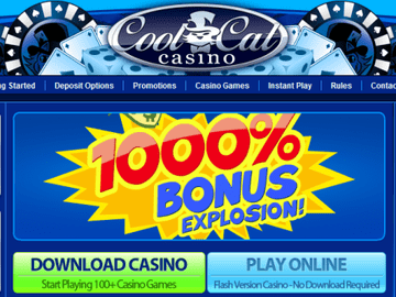 Cool Cat Casino Homepage Preview