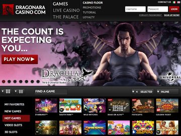 Dragonara Casino Homepage Preview