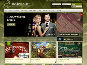 Dublinbet Casino Homepage Preview