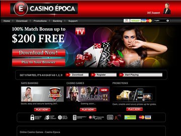 Epoca Casino Homepage Preview