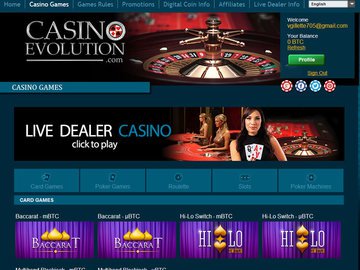 Evolution Casino Software Preview