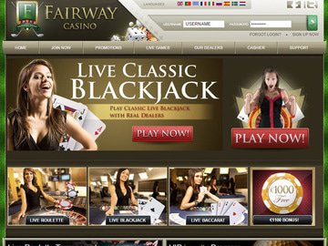 Fairway Casino Homepage Preview