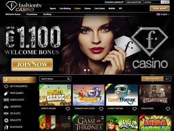 Fashion TV Casino Homepage Preview