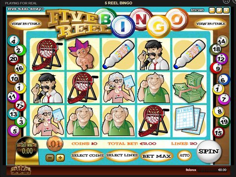 Play Five Reel Bingo Slot Machine Free With No Download
