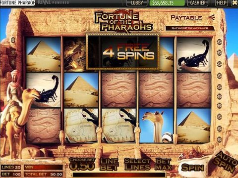 Try Fortune Of The Pharaohs Slots With No Download