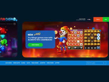 Fun Casino Homepage Preview