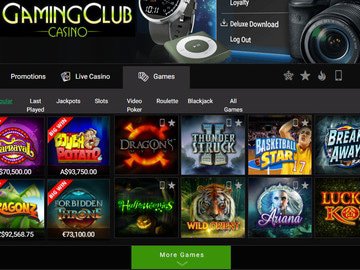 Gaming Club Casino Software Preview