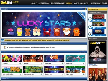 Gold Bet Casino Homepage Preview