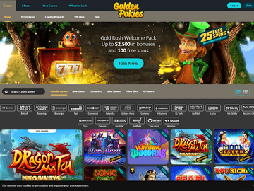 GoldenPokies Homepage Preview