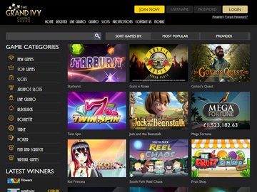 Grand Ivy Casino Software Preview