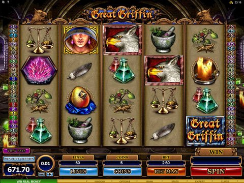 Try The Great Griffin Slot Game With No Registration