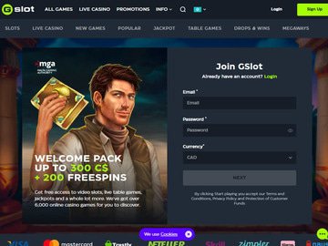 Gslot Homepage Preview