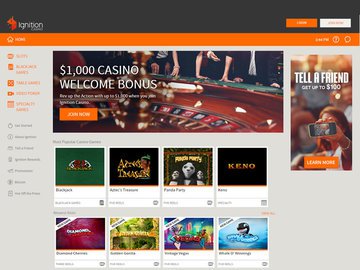 Ignition Casino Homepage Preview