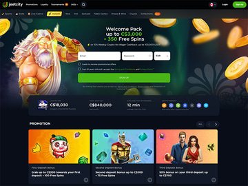 JeetCity Casino Homepage Preview