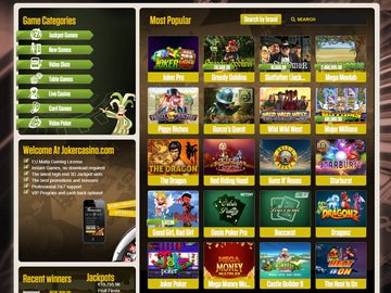 Joker Casino Software Preview